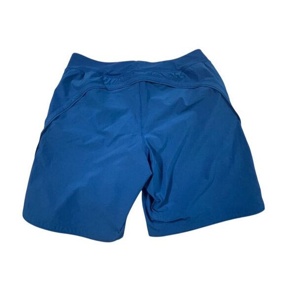 Lands’ End 11” Quick Dry Modest Swim Shorts Built-In Brief Turquoise Size 10 - Picture 3 of 8